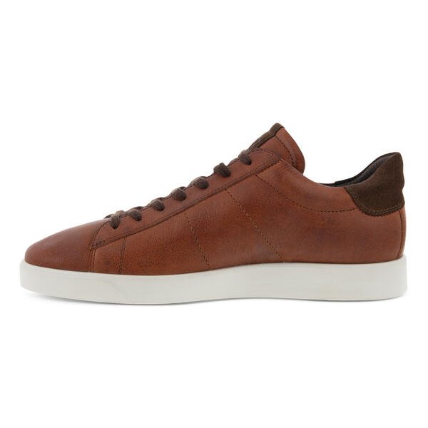 ECCO STREET LITE ECCO MENS LEATHER SNEAKERS